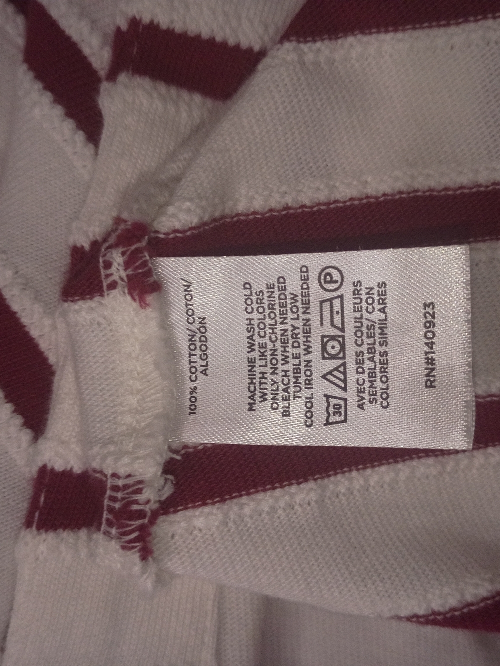 Striped Tank Midi Dress - White & Burgundy - Picture 8 of 8